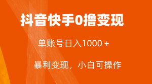 独家首发，单账户盈利日入1000＋，简单直接，最低5元一单，可大批量单实际操作-暖阳网-优质付费教程和创业项目大全-创业资源网
