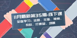 11月全新-35期-面授课:整盘学习培训:经营、网络主播、短视频、推广、打爆款、情景-创业资源网