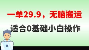 没脑子运送一单29.9,手机就能实际操作,卖儿童绘本电子版,单天盈利400-创业资源网