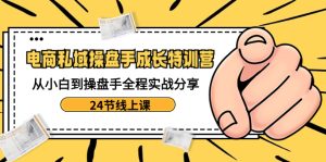 电子商务公域-股票操盘手发展夏令营：从小白到股票操盘手全过程实战演练共享-24节线上课-创业资源网