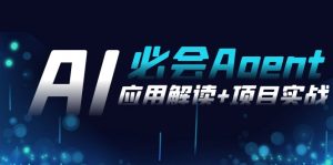 2024Ai定会 Agent(运用讲解 项目实践)，一站式解决Agent运用-创业资源网