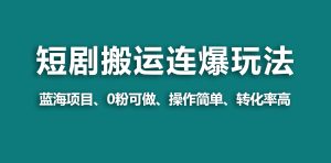 【瀚海歪门邪道】微信视频号玩短剧剧本,运送 连爆玩法,一个视频爆几万元盈利!-创业资源网