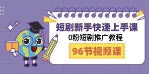 短剧剧本初学者快速入门课,0粉短剧剧本营销推广实例教程-创业资源网