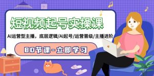 小视频养号实操课,AI经营型网络主播,底层思维/AI养号/经营晋升/网络主播升阶/80节-创业资源网