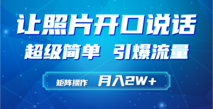 运用AI工具制作小沙弥相片说话视频,引爆流量,引流矩阵实际操作月入2W-创业资源网