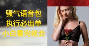 实行就有单,日入2000 ,爆红骚性语音库,新手看了课程内容就能立刻实际操作-创业资源网