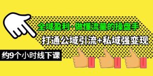 示范区赢利·做懂流量股票操盘手,连通公域流量引流方法 公域强转现,约9小时面授课-创业资源网