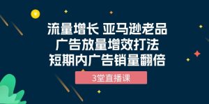 流量增长 亚马逊平台老品广告宣传放量上涨提质增效玩法,短时间广告宣传销售量翻番-创业资源网