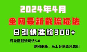 刚探索的最新评论区截流游戏玩法，日引流方法提升300 ，刷新过去废弃物游戏玩法，比…-创业资源网