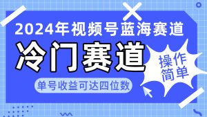 2024微信视频号小众瀚海跑道,使用方便 运单号盈利可以达到四位数-创业资源网