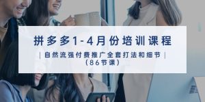 拼多多平台1-4月份培训内容,自然流强付费流量整套玩法细节-创业资源网