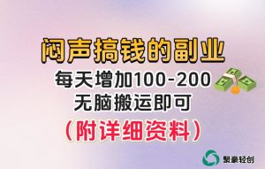冷门且稳定的长期性蓝海项目，没脑子拷贝就可以，日盈利100-200-创业资源网