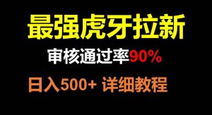 虎牙直播引流,审批成功率90%,最牛游戏玩法,日入500-暖阳网-优质付费教程和创业项目大全-创业资源网