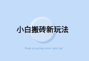 寻到大钱-全新搬砖玩法，小白也能轻松上手变现，日入500＋轻轻松松-创业资源网