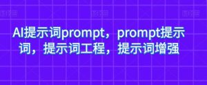 AI引导词prompt,prompt引导词,引导词工程项目,引导词提高-创业资源网