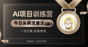 AI项目系列训练营【揭秘】-创业资源网