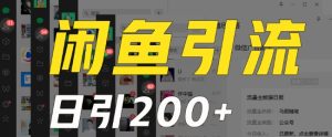 外面收费6980闲鱼引流法,日引200+创业粉,每天稳定2000+收益,保姆级教程-创业资源网
