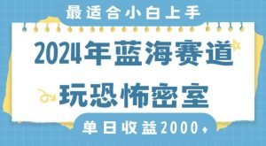 2024年蓝海赛道玩恐怖密室日入2000+,无需露脸,不要担心不会玩游戏,小白直接上手,保姆式教学【揭秘】-创业资源网