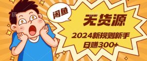2024新规则闲鱼无货源运营新手日赚300+-创业资源网