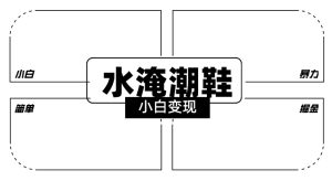 2024全新冷门水淹潮鞋无人直播玩法，小白也能轻松上手，打爆私域流量，轻松实现变现【揭秘】-创业资源网