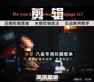 [八条自制]剪辑实战课 思维引导突破剪辑瓶颈-创业资源网