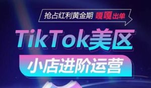 TikTok Shop美区小店进阶运营,抢占红利黄金期 嘎嘎出单-创业资源网
