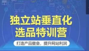 独立站垂直化选品特训营,打造产品壁垒,提升网站利润-创业资源网