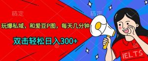 玩爆私域，和爱豆P图，每天几分钟 轻松日入300+【揭秘】-创业资源网