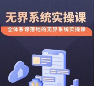 无界系统实操课【38节完整版】,全体系落地无界改版后选择、出价、高投产做付费引流-创业资源网