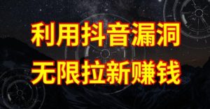 运用抖音链接系统漏洞,无尽引流挣钱【系统漏洞基本原理 操作步骤】【揭密】-创业资源网