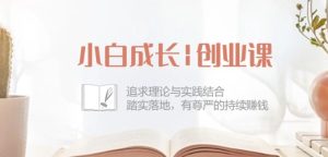 小白成长创业课:追求理论与实践结合,踏实落地,有尊严的持续赚钱-42节-创业资源网