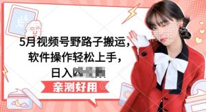 5月微信视频号歪门邪道运送,软件操作快速上手,日入三位数【揭密】-创业资源网