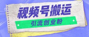 视频号搬运去重,单日引流200+创业粉-创业资源网