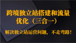 跨境独立站搭建和总流量提升处理独立站运营难题,少走弯路!-创业资源网
