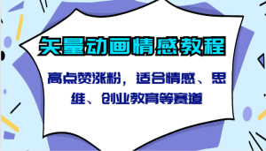 矢量素材动漫情绪实例教程-高些赞增粉,适宜情绪、逻辑思维、创新创业教育等跑道-创业资源网