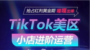 TikTok Shop美区小商店升阶经营，快速上手各引流渠道游戏玩法，占领收益黄金时期，嘎嘎嘎开单-创业资源网