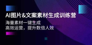 AI照片&文案素材形成夏令营,大量素材内容一键生成 高效管理 提高多倍人效-创业资源网