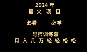 老师夏令营互联网技术最厉害的新项目没有之一,新手入门必会,月入3万 轻松-创业资源网