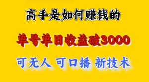 大神是怎么赚钱的,一天盈利最少3000 之上,新手当天可以入门,这也是穷光蛋翻盘的一…-创业资源网