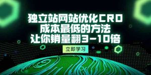 独立站网站优化CRO，成本最低的方法，让你销量翻3-10倍-创业资源网