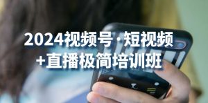 2024视频号短视频+直播极简培训班:抓住视频号风口,流量红利-创业资源网