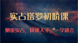 实占塔罗初阶课:独特的牌意解读学习结构,侧重实占,快速入手,一学就会-创业资源网