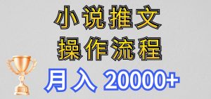 小说推文项目新玩法操作全流程,月入20000+,门槛低非常适合新手-创业资源网