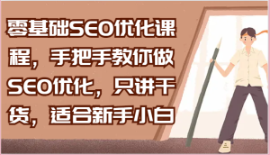 零基础SEO优化课程,手把手教你做SEO优化,只讲干货,适合新手小白-创业资源网
