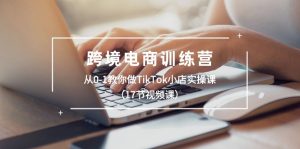 跨境电商训练营:从0-1教你做TikTok小店实操课-创业资源网