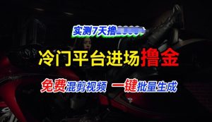 全新升级小众服务平台vivo短视频，迅速完全免费入场搞米，根据混剪视频一键批量生成，评测7天撸2.3k-中创网_分享中创网创业资讯_最新网络项目资源-创业资源网