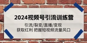 2024视频号引流夏令营:引流方法/裂变式/直播间/转现 获得收益 掌握自媒体流量出风口-中创网_分享中创网创业资讯_最新网络项目资源-创业资源网