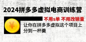 2024拼多多平台虚似电子商务夏令营 无需s单 无需改销售量 在拼多多虚似上分得一杯羹-创业资源网