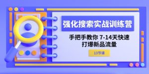 加强 检索实战演练夏令营,教你如何 7-14天迅速-打穿新产品总流量-创业资源网