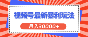 微信视频号全新爆利游戏玩法,轻轻松松月入30000-创业资源网
